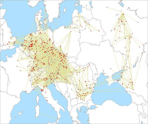 QSO map for 1.3 GHz