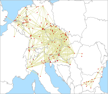 QSO map for 2.3 GHz