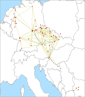 QSO map for 3.4 GHz